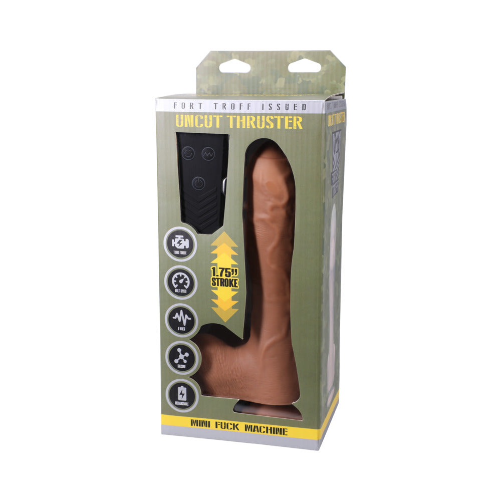 Fort Troff Uncut Thruster Mini Fuck Machine Rechargeable Remote-Controlled Silicone 8.5 In. Thrustin