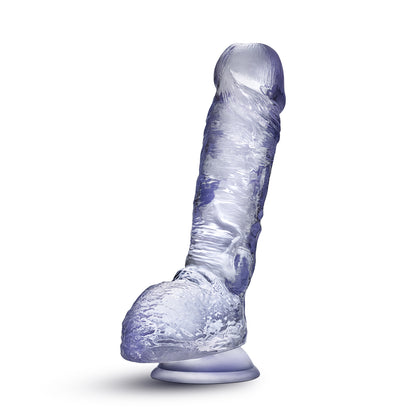 Blush B Yours Plus Hearty N Hefty 9 In. Dildo With Balls &amp; Suction Cup Clear