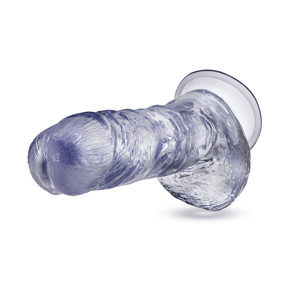 Blush B Yours Plus Hearty N Hefty 9 In. Dildo With Balls &amp; Suction Cup Clear