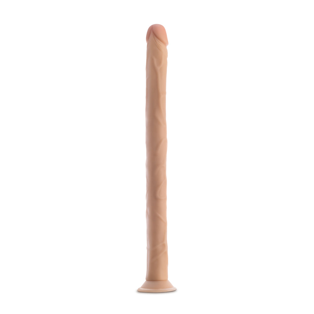 Blush Dr. Skin 19 In. Dildo With Suction Cup Beige