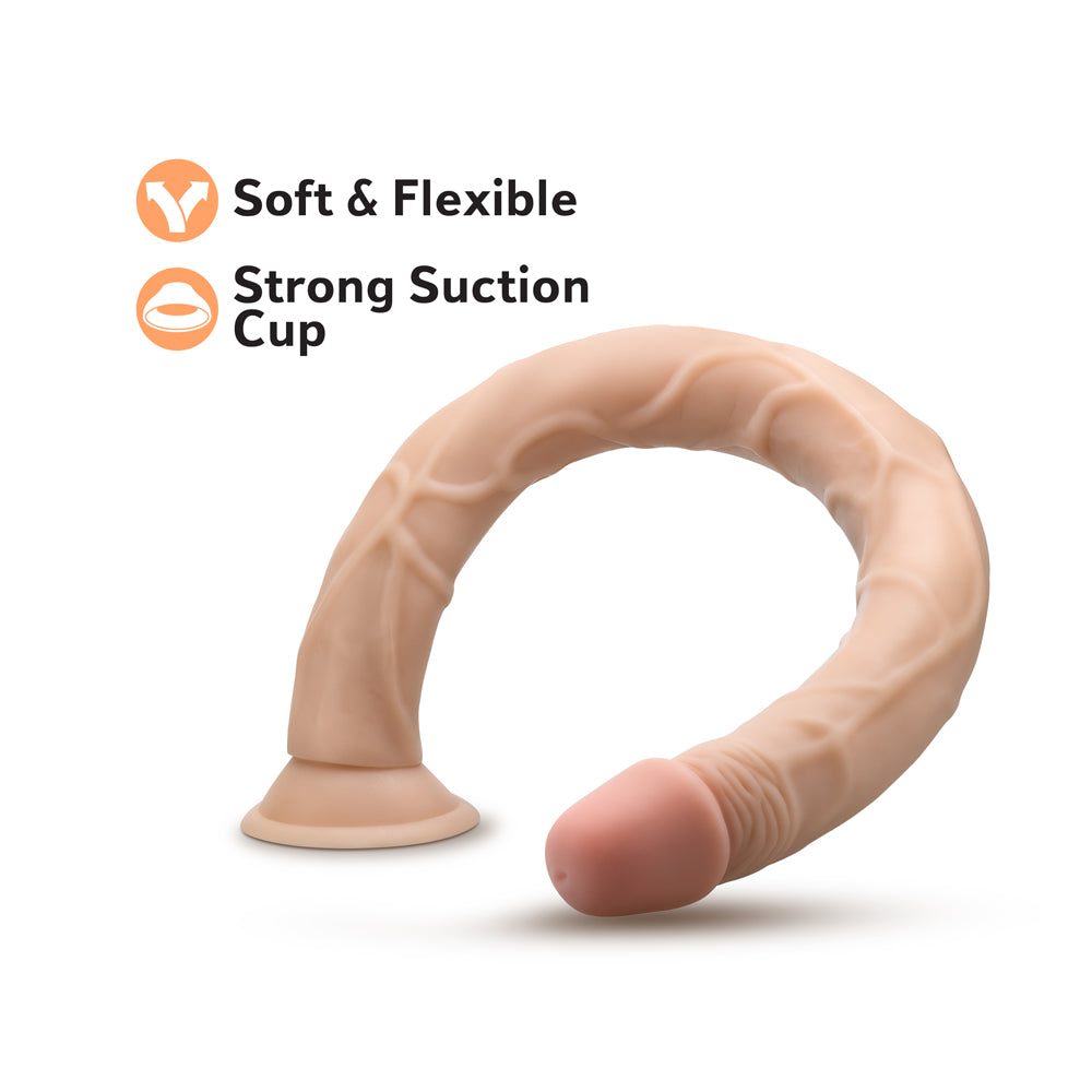 Blush Dr. Skin 19 In. Dildo With Suction Cup Beige