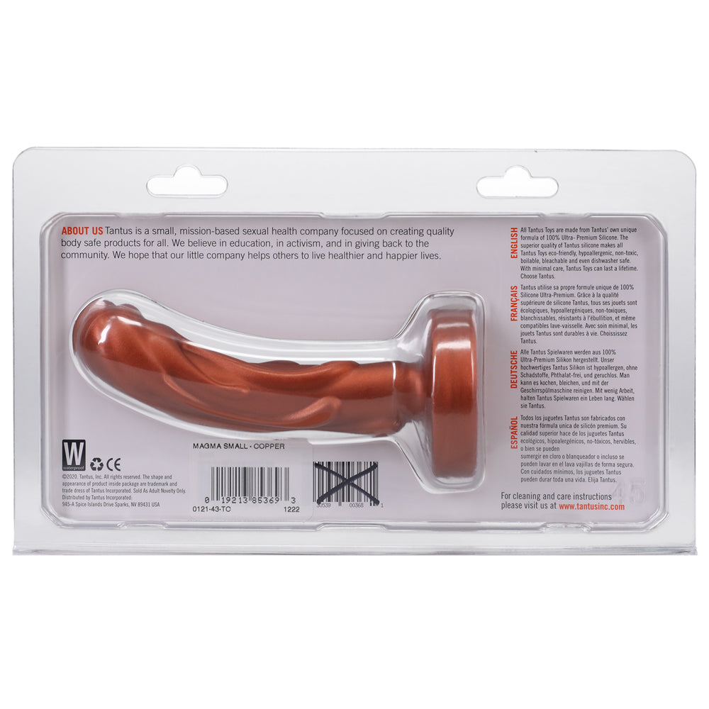 Tantus Mini Magma 5 In. Fantasy Dildo Firm Copper