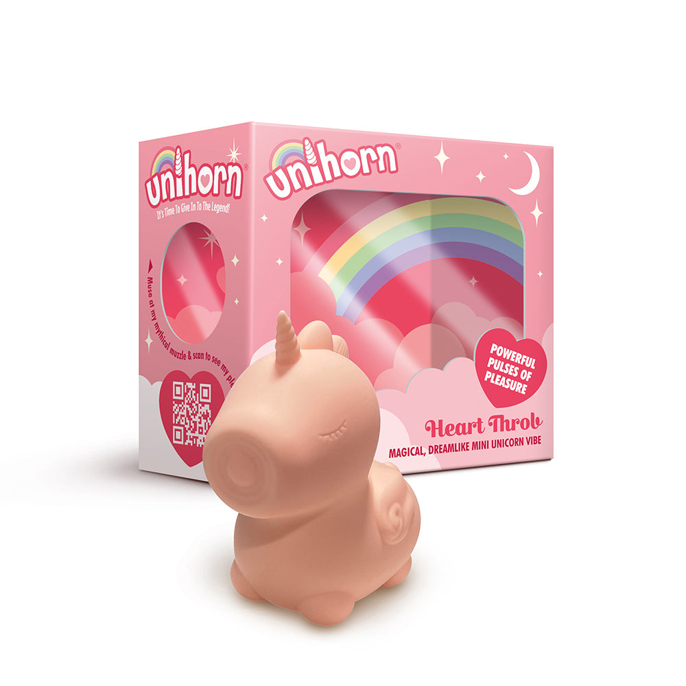 Unihorn Heart Throb Pulsing Vibrator Pink