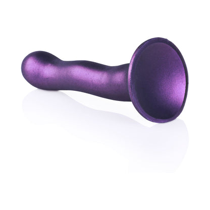 Shots Ouch! Ultra Soft Silicone 7 In. Curvy G-Spot Dildo Metallic Purple