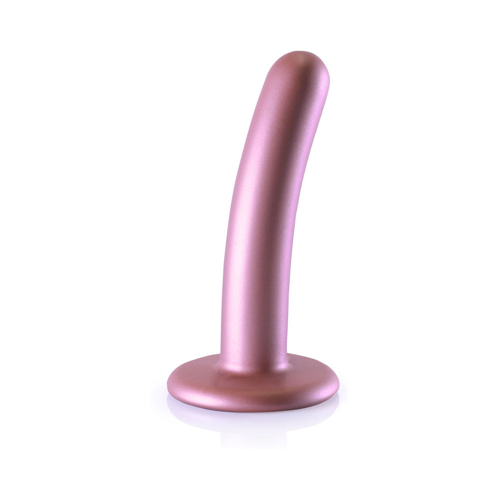 Shots Ouch! Smooth Silicone 5 In. G-Spot Dildo Rose Gold