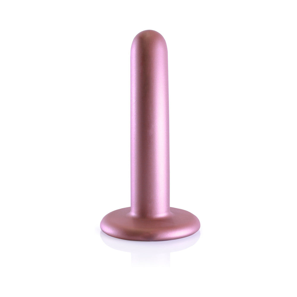 Shots Ouch! Smooth Silicone 5 In. G-Spot Dildo Rose Gold