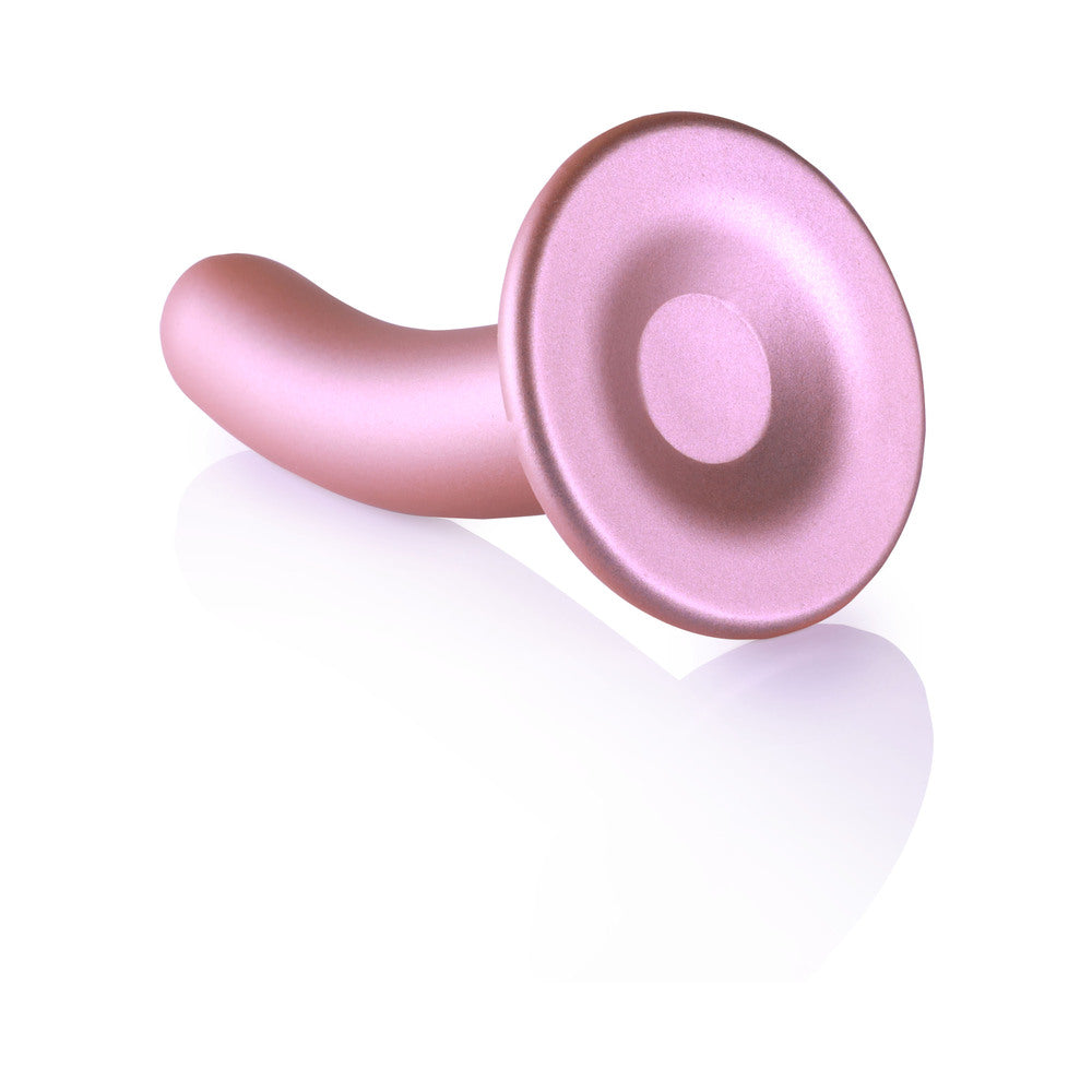 Shots Ouch! Smooth Silicone 5 In. G-Spot Dildo Rose Gold