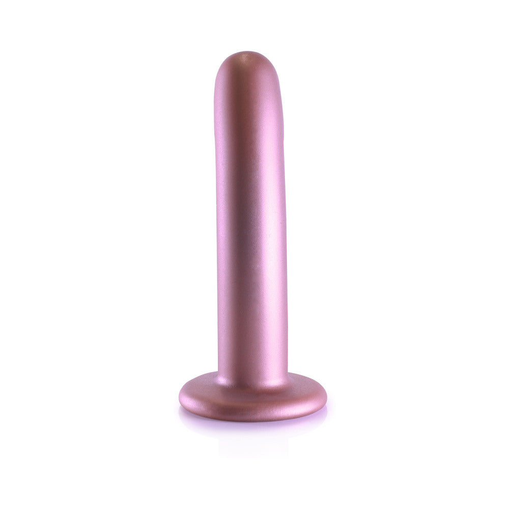 Shots Ouch! Smooth Silicone 6 In. G-Spot Dildo Rose Gold