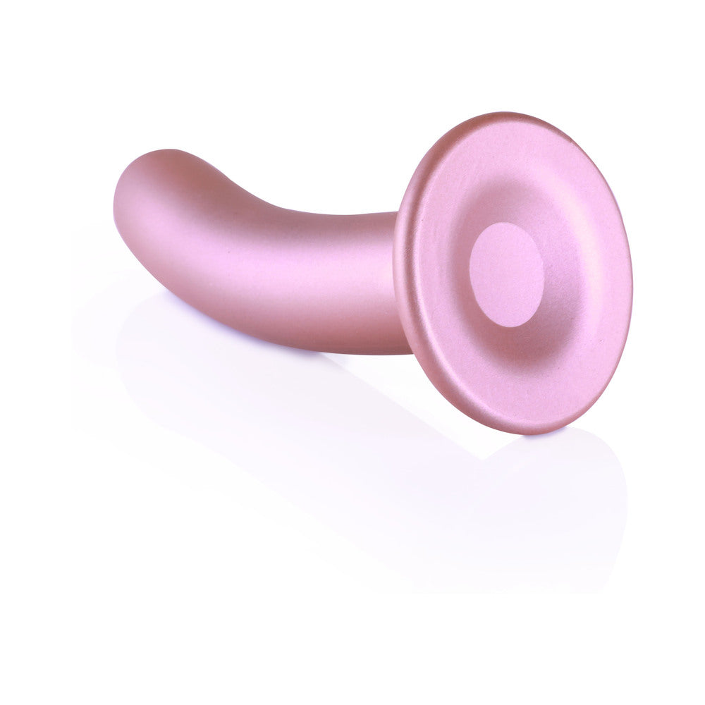 Shots Ouch! Smooth Silicone 6 In. G-Spot Dildo Rose Gold