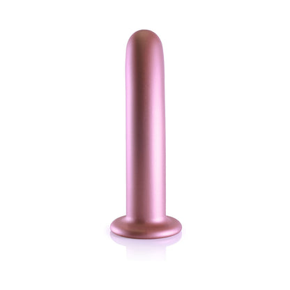 Shots Ouch! Smooth Silicone 7 In. G-Spot Dildo Rose Gold