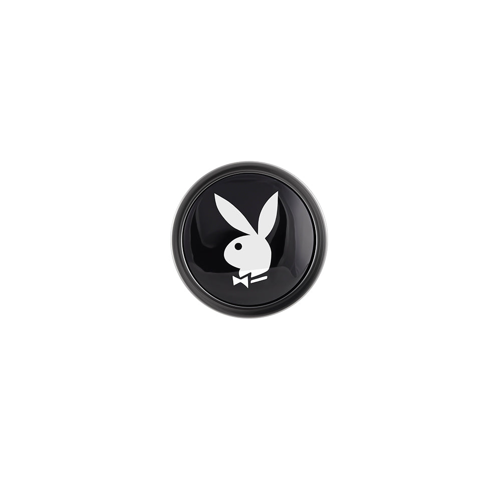 Playboy Tux Large Metal Anal Plug Hematite