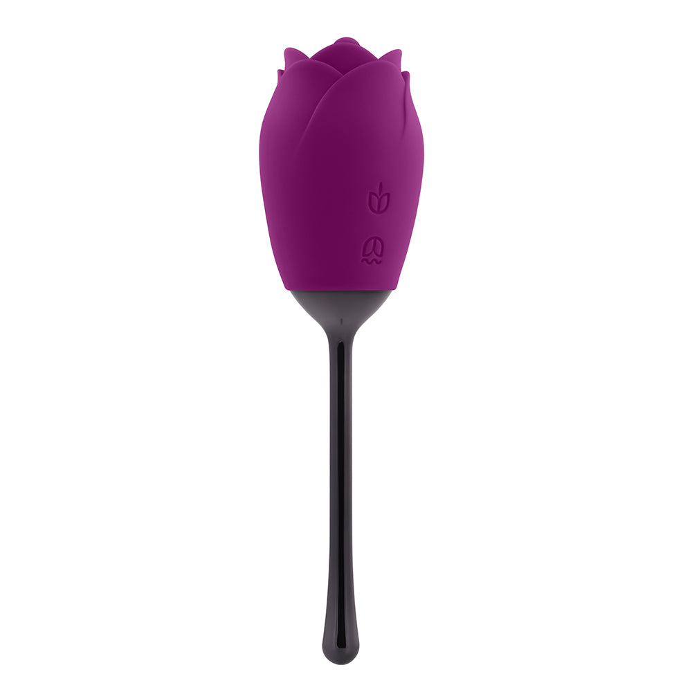 Playboy Petal Rechargeable Silicone Tongue Flicking Vibrator Wild Aster