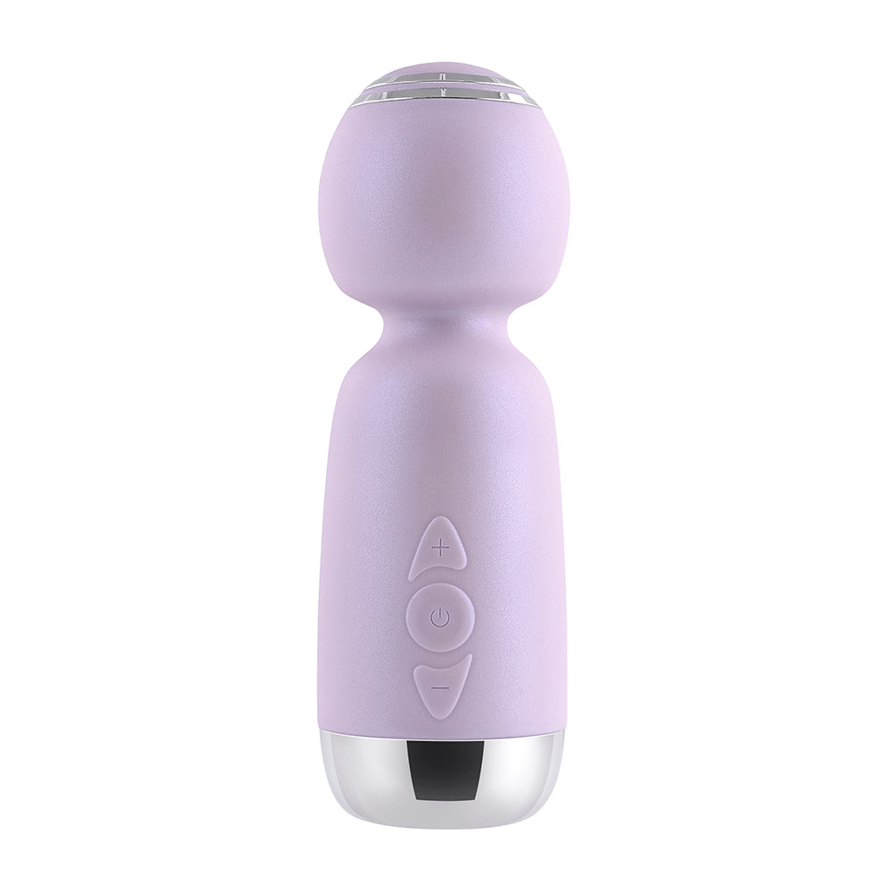 Playboy Royal Mini Rechargeable Silicone Wand Vibrator Opal