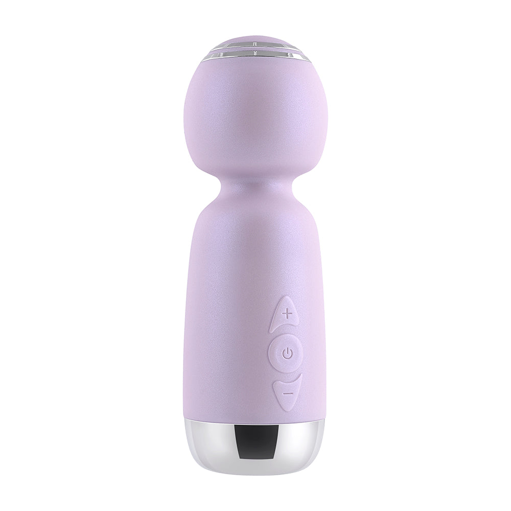 Playboy Royal Mini Rechargeable Silicone Wand Vibrator Opal