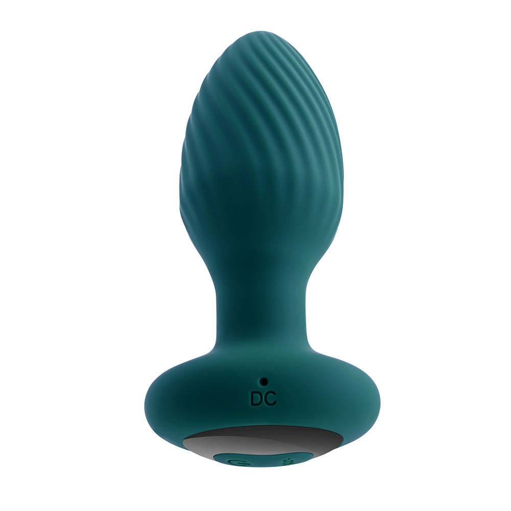 Playboy Spinning Tail Teaser Rechargeable Remote Controlled Vibrating Rotating Silicone Anal Plug Sa