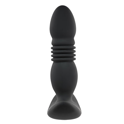 Playboy Trust The Thrust Rechargeable Remote Controlled Thrusting Vibrating Silicone Anal Plug Black