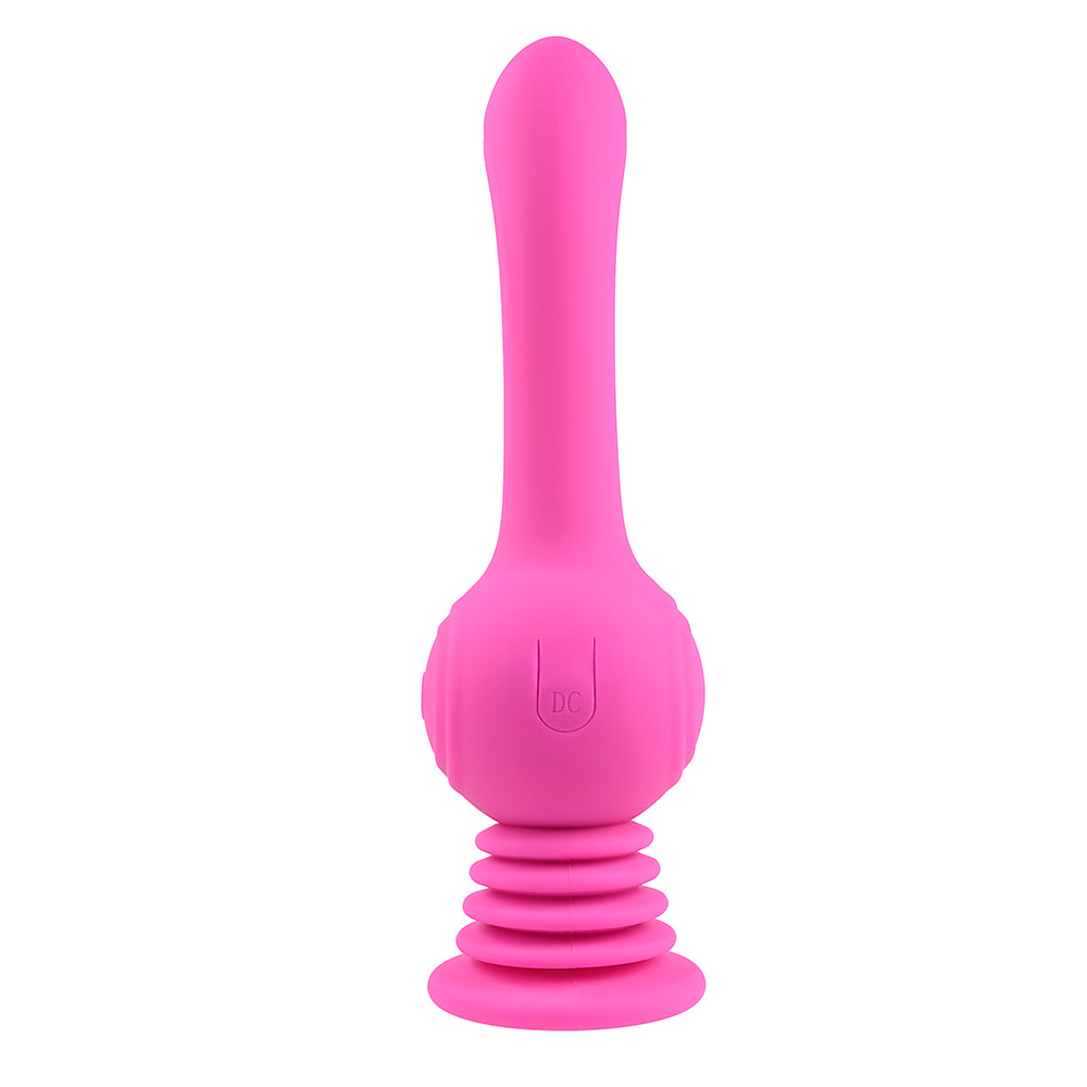 Evolved Gyro Vibe Rechargeable Gyrating Silicone Vibrator Pink