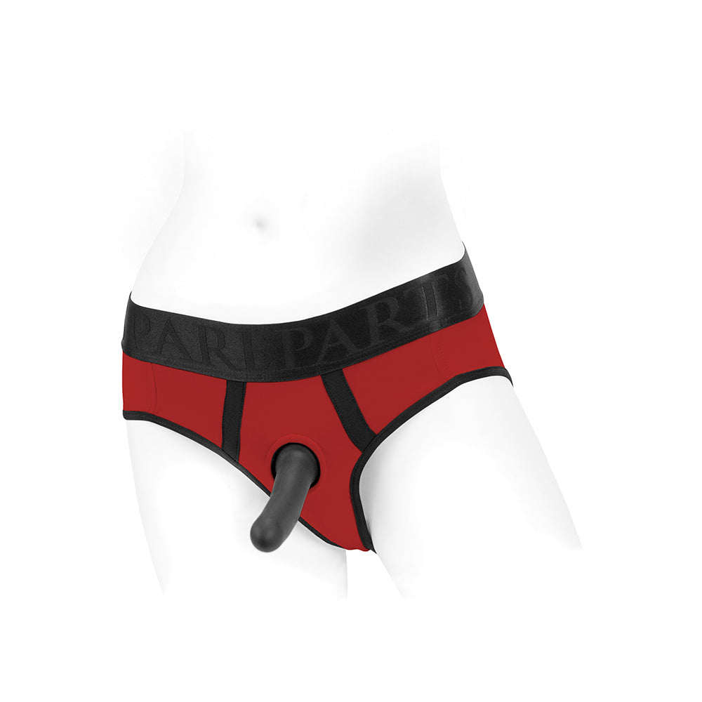 Spareparts Tomboi Nylon Briefs Harness Red/Black Size 4Xl