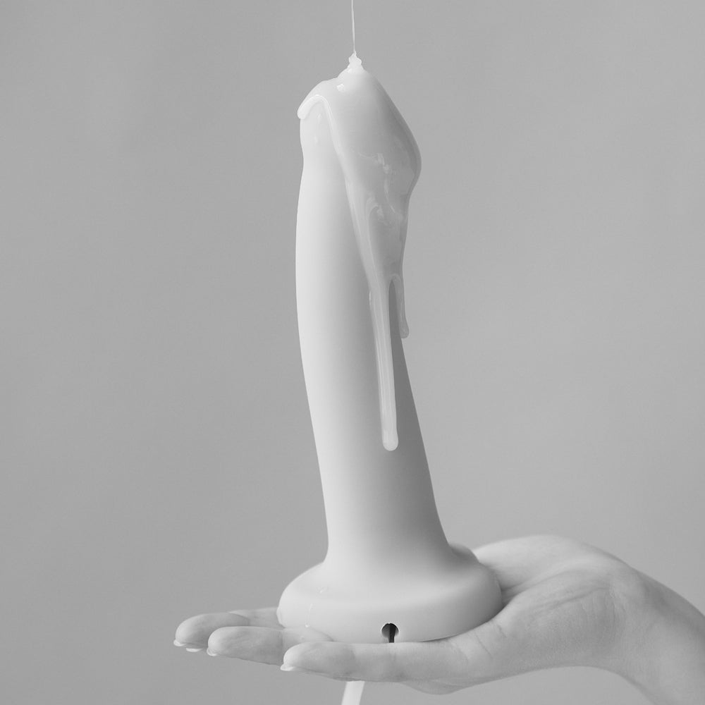 Strap-On-Me Squirting Cum Semi-Realistic Silicone Dildo Vanilla S (Fluid Not Included)