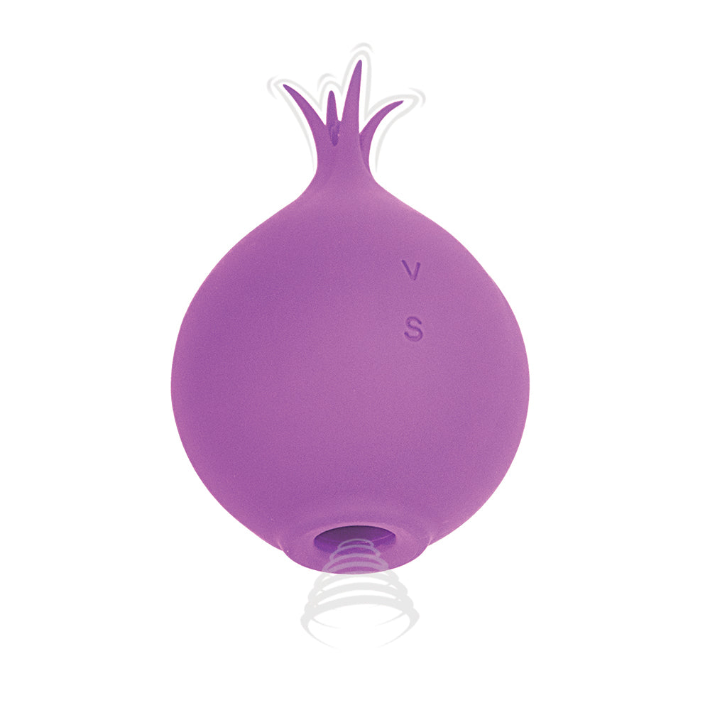 Princess Clit-Tastic Suction Tickler Rechargeable Silicone Vibrator Lavender