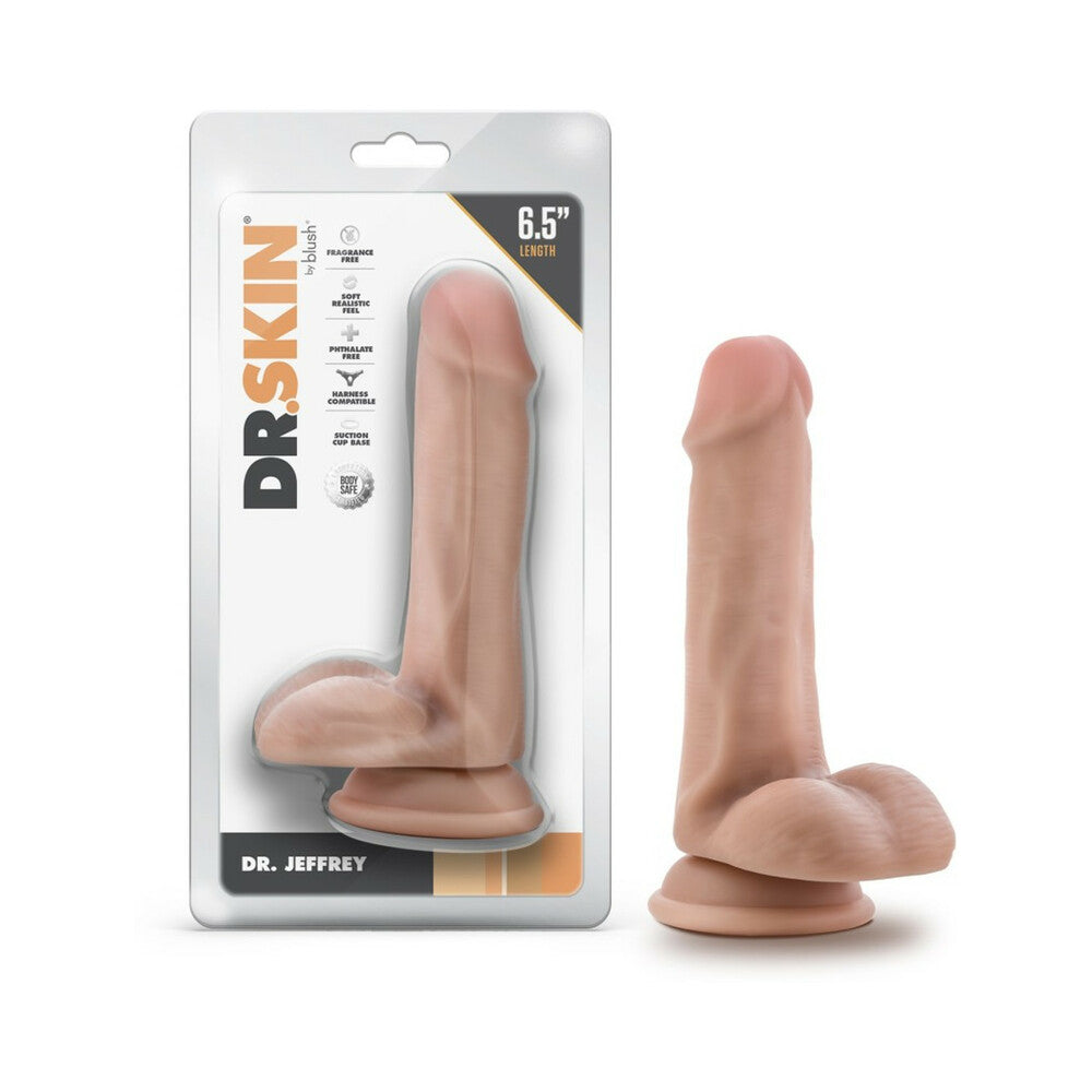 Dr Skin Dr Jeffrey 6.5 Dildo Balls Beige