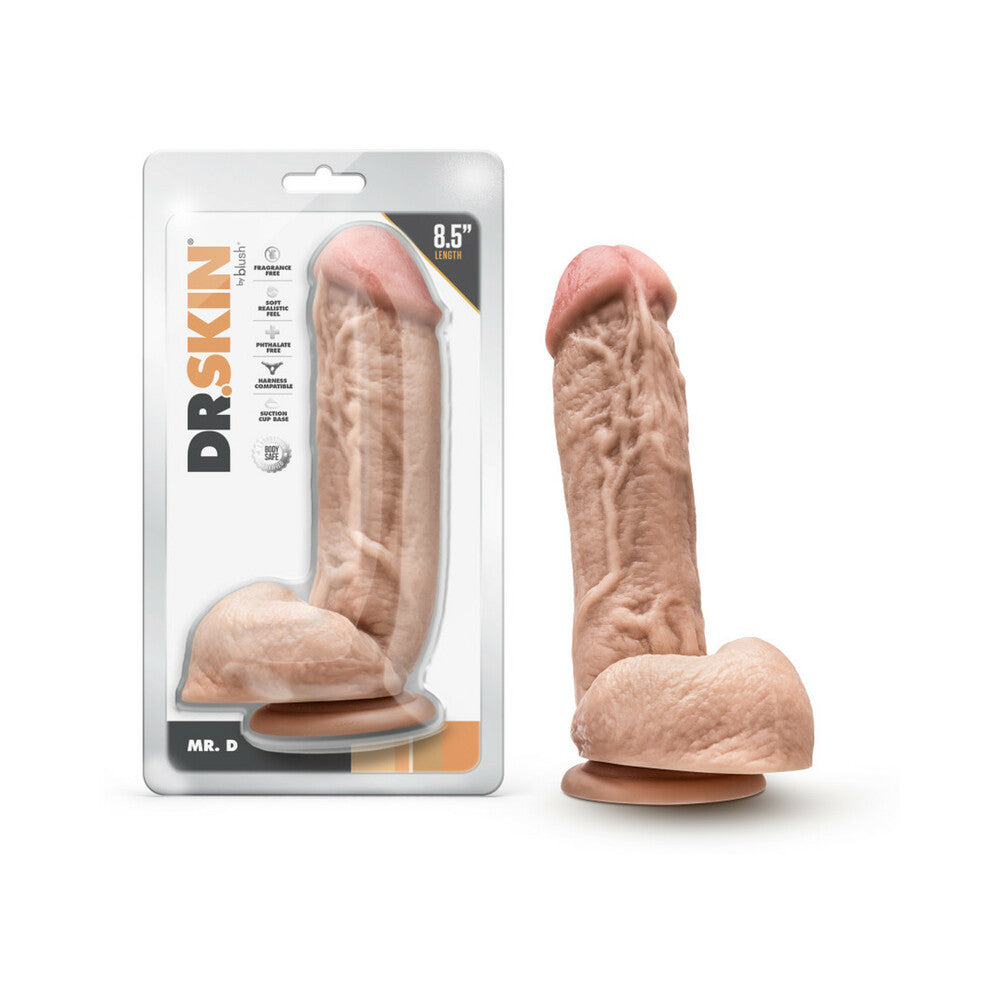 Dr Skin Mr D 8.5 Dildo Balls Beige