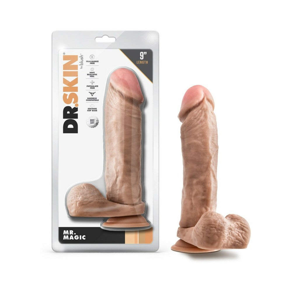 Dr Skin Mr Magic 9 Dildo Balls Beige