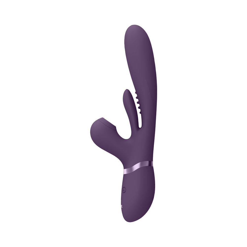 Vive Ena Rechargeable Thrusting Silicone G-Spot Vibrator With Flapping Tongue And Air Wave Stimulato