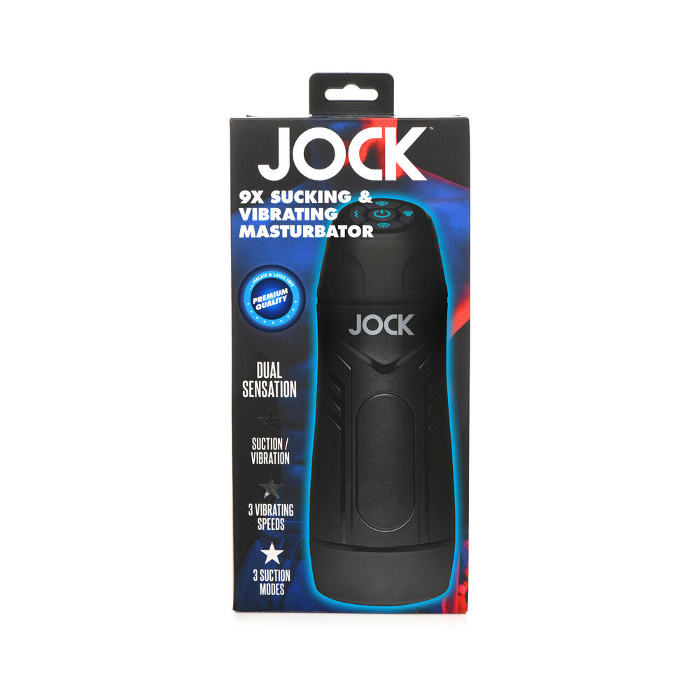 Jock 9X Sucking &amp; Vibrating Masturbator White