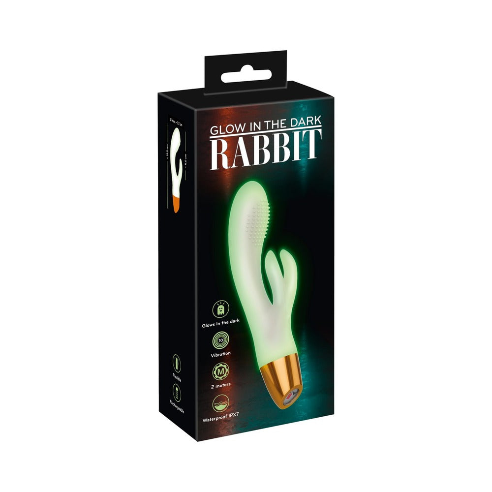 You2Toys Glow-In-The-Dark Rabbit Vibrator