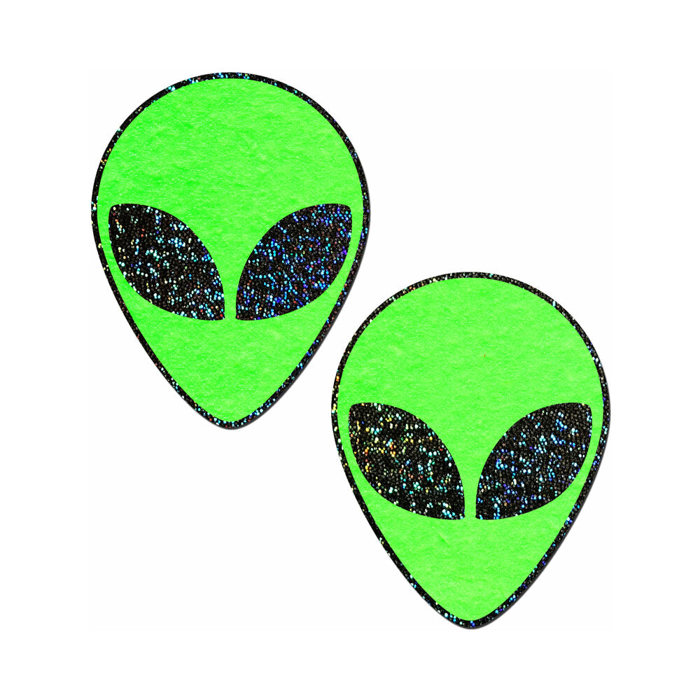 Green Glitter Alien Pasties O/S