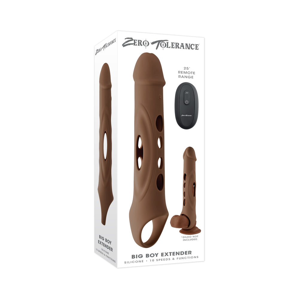 Zero Tolerance Big Boy Extender Rechargeable Extension With Remote Silicone Dark