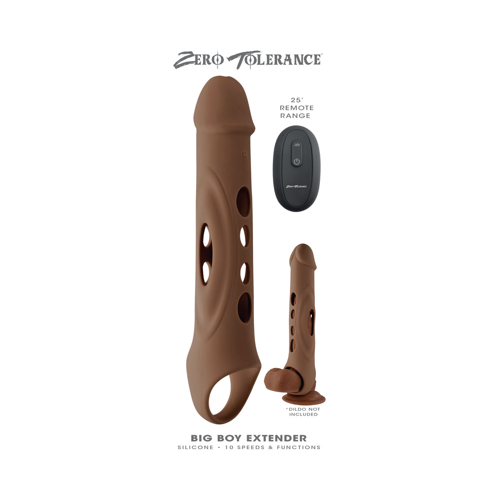 Zero Tolerance Big Boy Extender Rechargeable Extension With Remote Silicone Dark