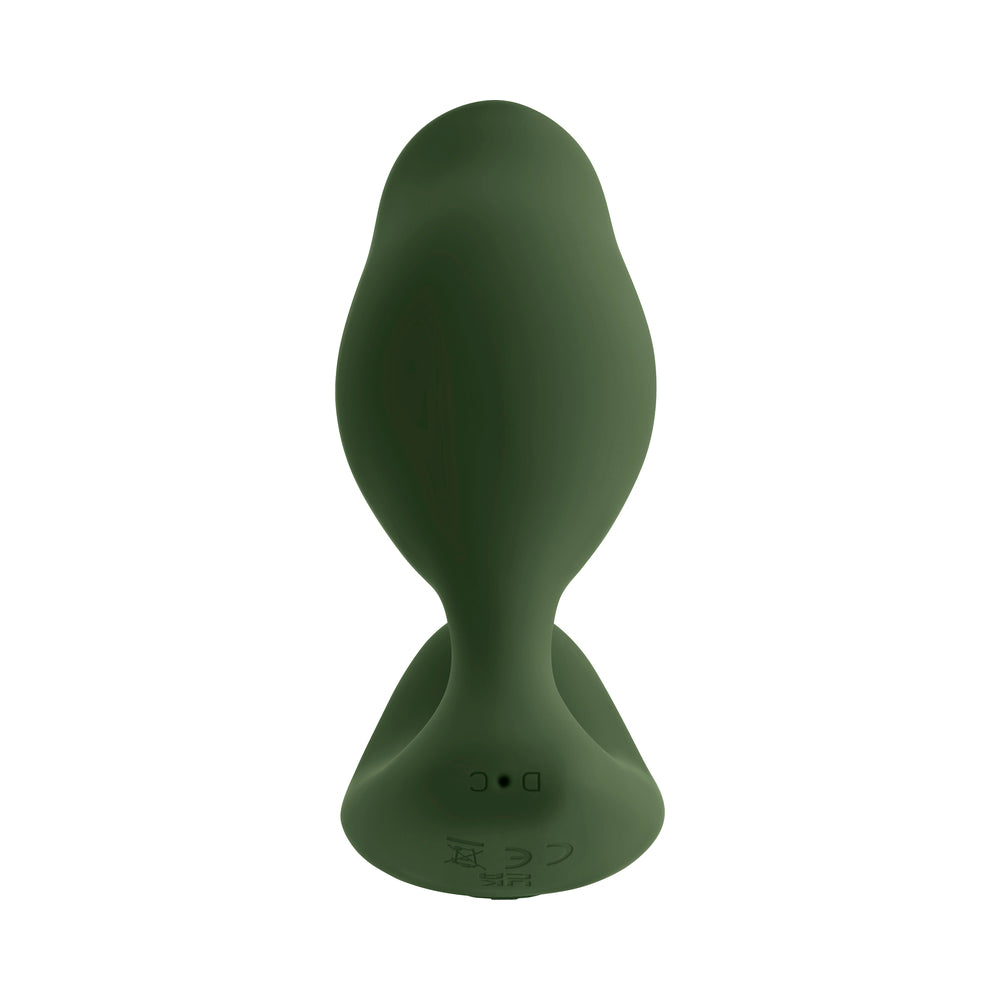 Zero Tolerance The Sergeant Rechargeable Vibrating Prostate Anal Vibe Silicone Green