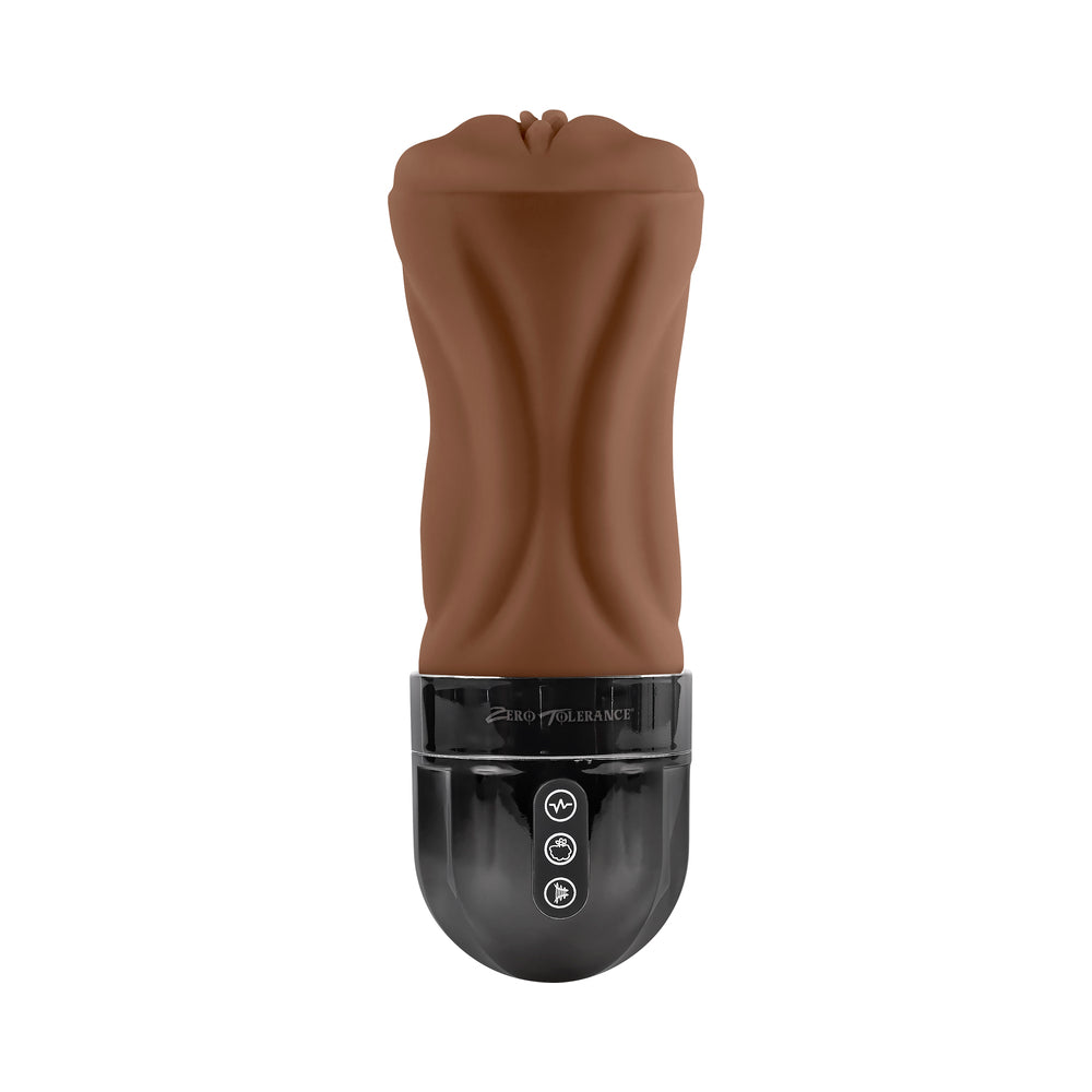 Zero Tolerance Tight Lipped Rechargeable Stroker With Suction Dark