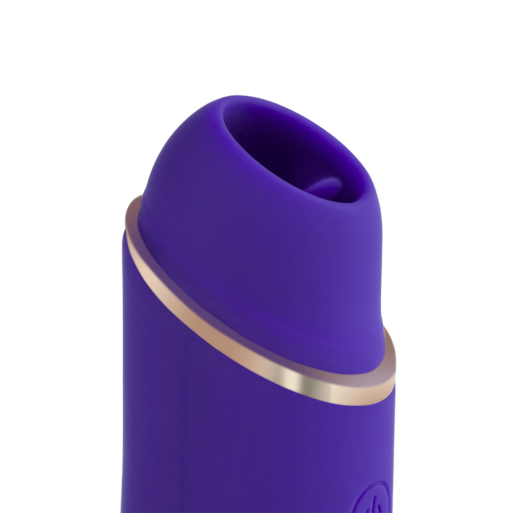 Abby Mini Clit Licking Vibrator Tongue Sex Toy - Purple