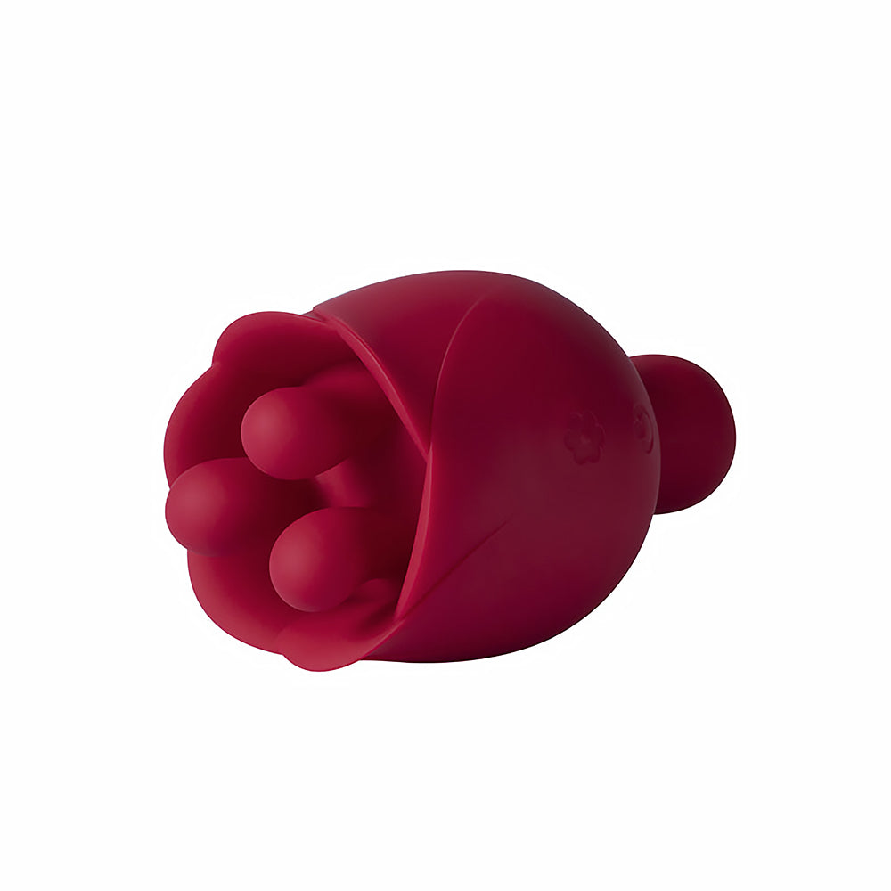 Rosewyn Rotating Rose Vibrator And Pinpoint Stimulator Red