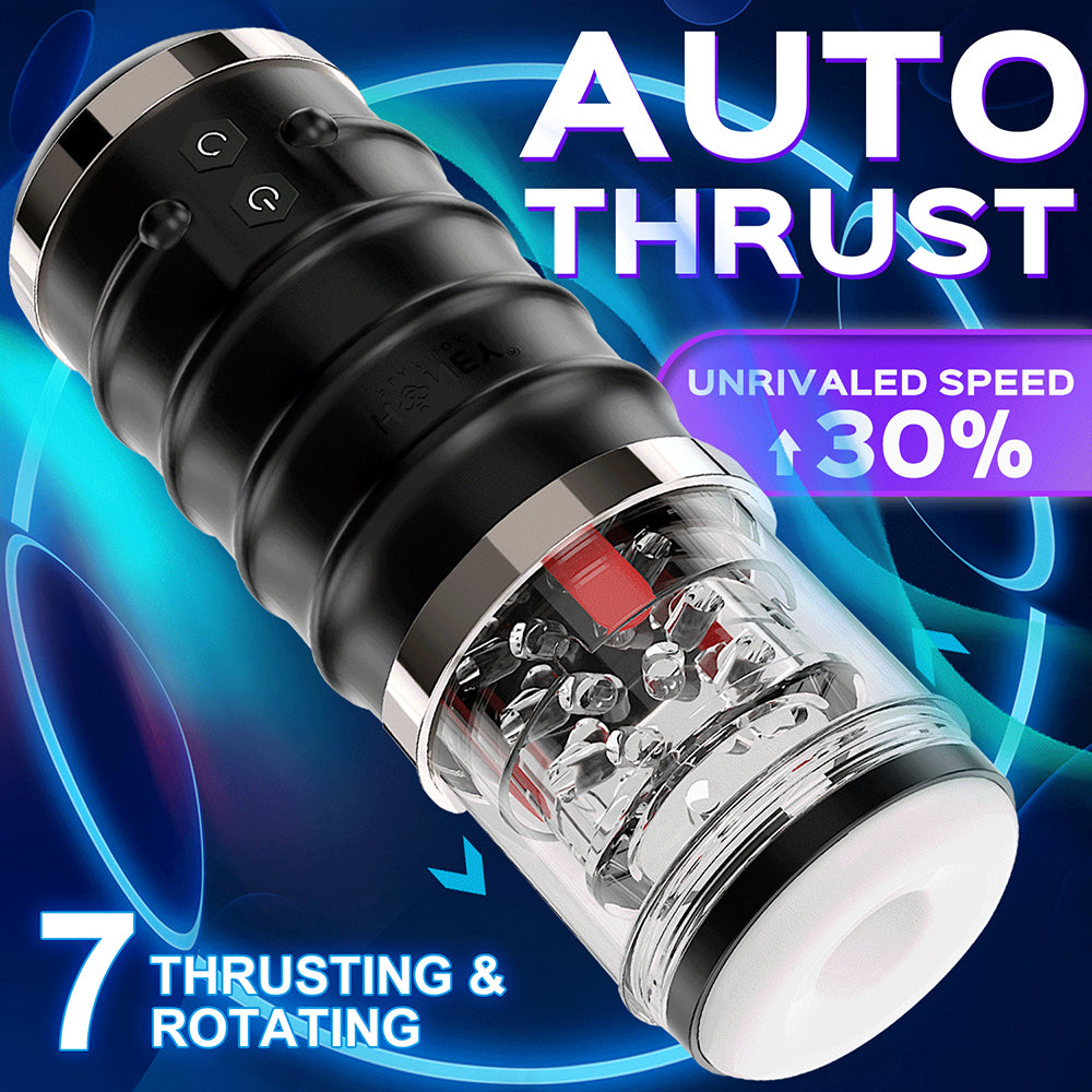 Warrior Auto Thrusting Masturbator Black