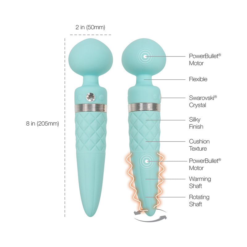 Pillow Talk Sultry Massager Wand Teal