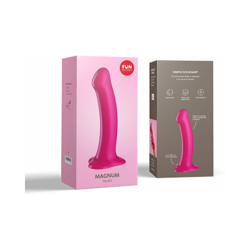 Fun Factory Magnum 7&quot; Silicone Dildo - Blackberry