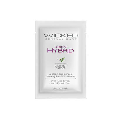 Wicked Sensual Care Simply Hybrid Lubricant - .1 Oz.