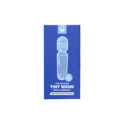 Emojibator Tiny Wand Vibrator - Blue