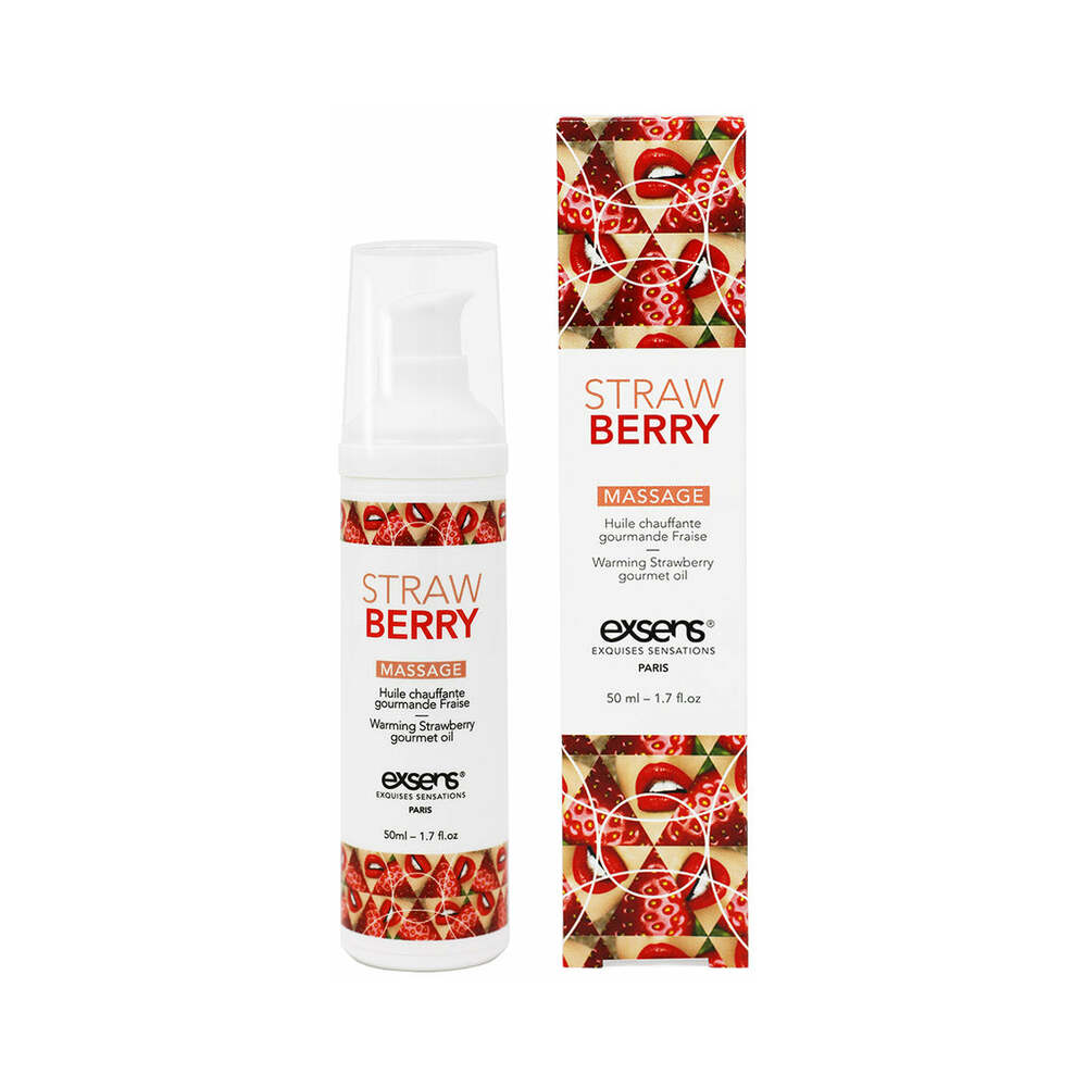 Exsens Of Paris Warming Massage Oil - Strawberry