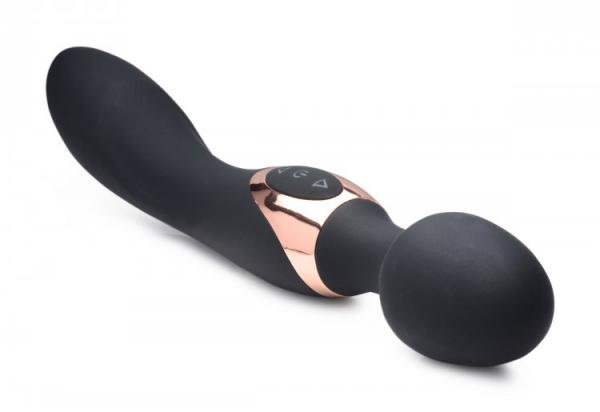 10X Dual Duchess 2 in1 Silicone Massager Black-Wand Essentials-Sexual Toys®