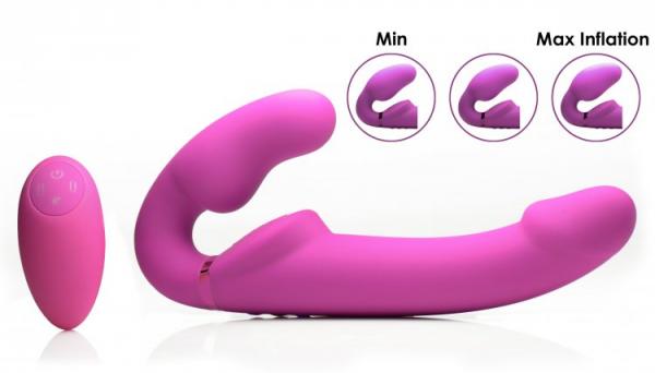 10X Evoke Ergo Fit Inflatable &amp; Vibrating Strapless Strap-On Dildo-Strap U-Sexual Toys®