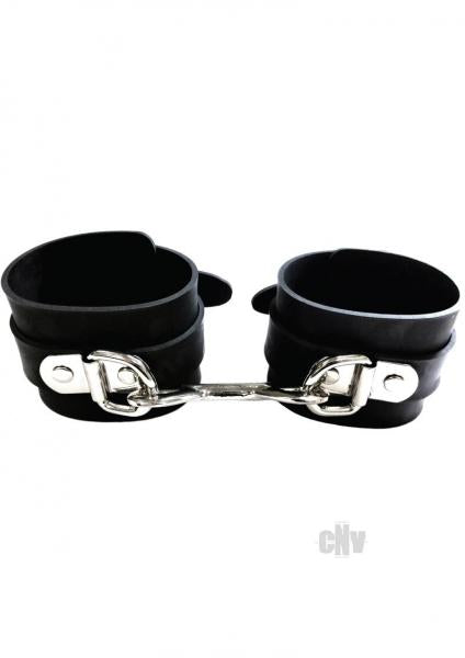 Rouge Rubber Ankle Cuffs Black-Rouge-Sexual Toys®