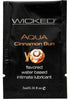 Wicked Sensual Care Aqua Waterbased Lubricant - .1 Oz Cinnamon Bun-Wicked-Sexual Toys®