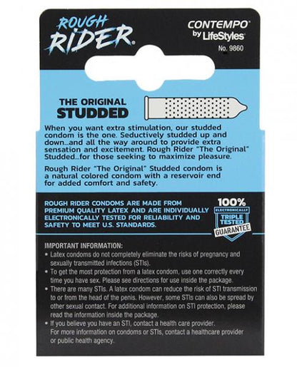 Rough Rider Studded Condom 3 Pack-Rough Rider Condoms-Sexual Toys®