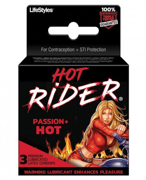 Hot Rider Hot Passion 3 Pack Latex Condoms-Hot Rider-Sexual Toys®