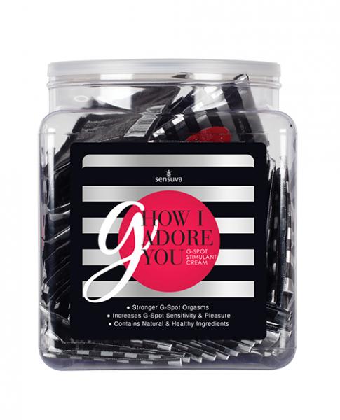 G How I Adore You G-Spot Cream Tub Of 100 Single Use Packet-Sensuva-Sexual Toys®